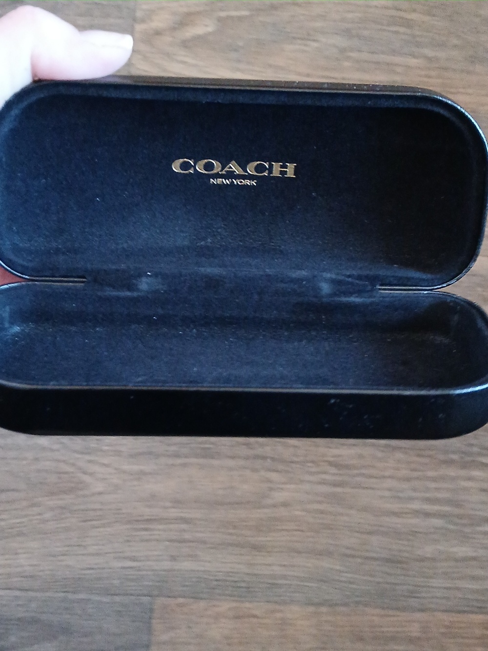 Coach New York Black Hard Shell Sunglasses Eyeglasses Case.